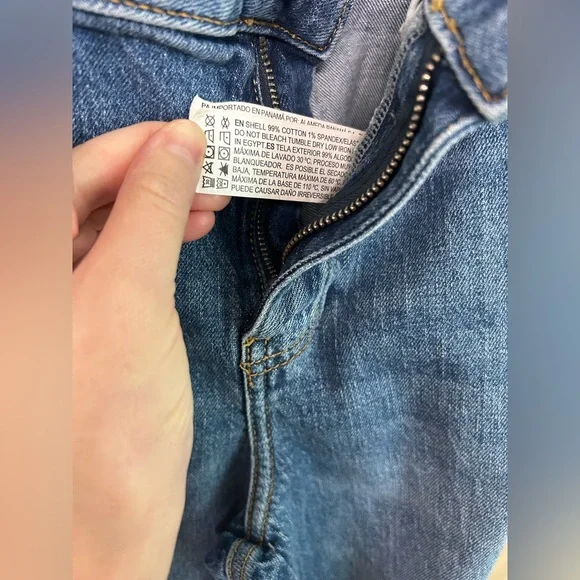 Forever 21 Blue Patchwork Wide-Leg Jeans - Picture 6 of 8